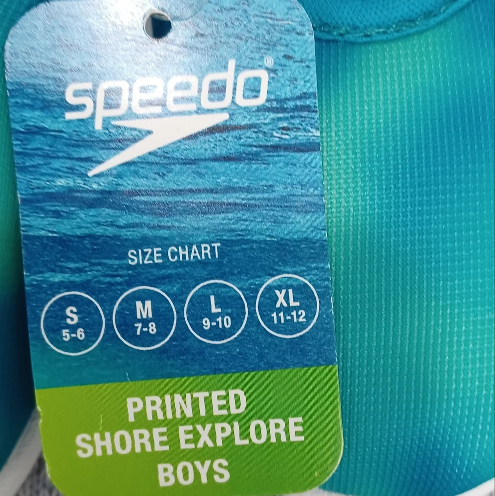 Speedo Blue Water Shoes Sleek Design Comfortable Fit!
